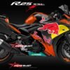 Decal Stiker Yamaha YZF R25 BLACK REDBULL ORANGE